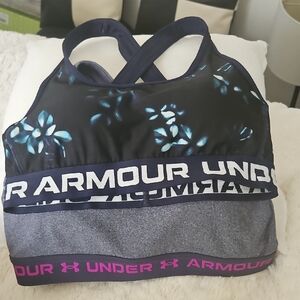 Under Armour Black and Blue Sports Bra